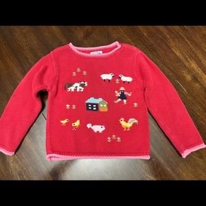 Barnyard animal sweater 3t